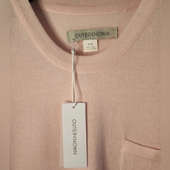 Outerknown 100% Supersoft Wool Palisades Pocket Long Sleeve Crewneck Sweater - Picture 9 of 14